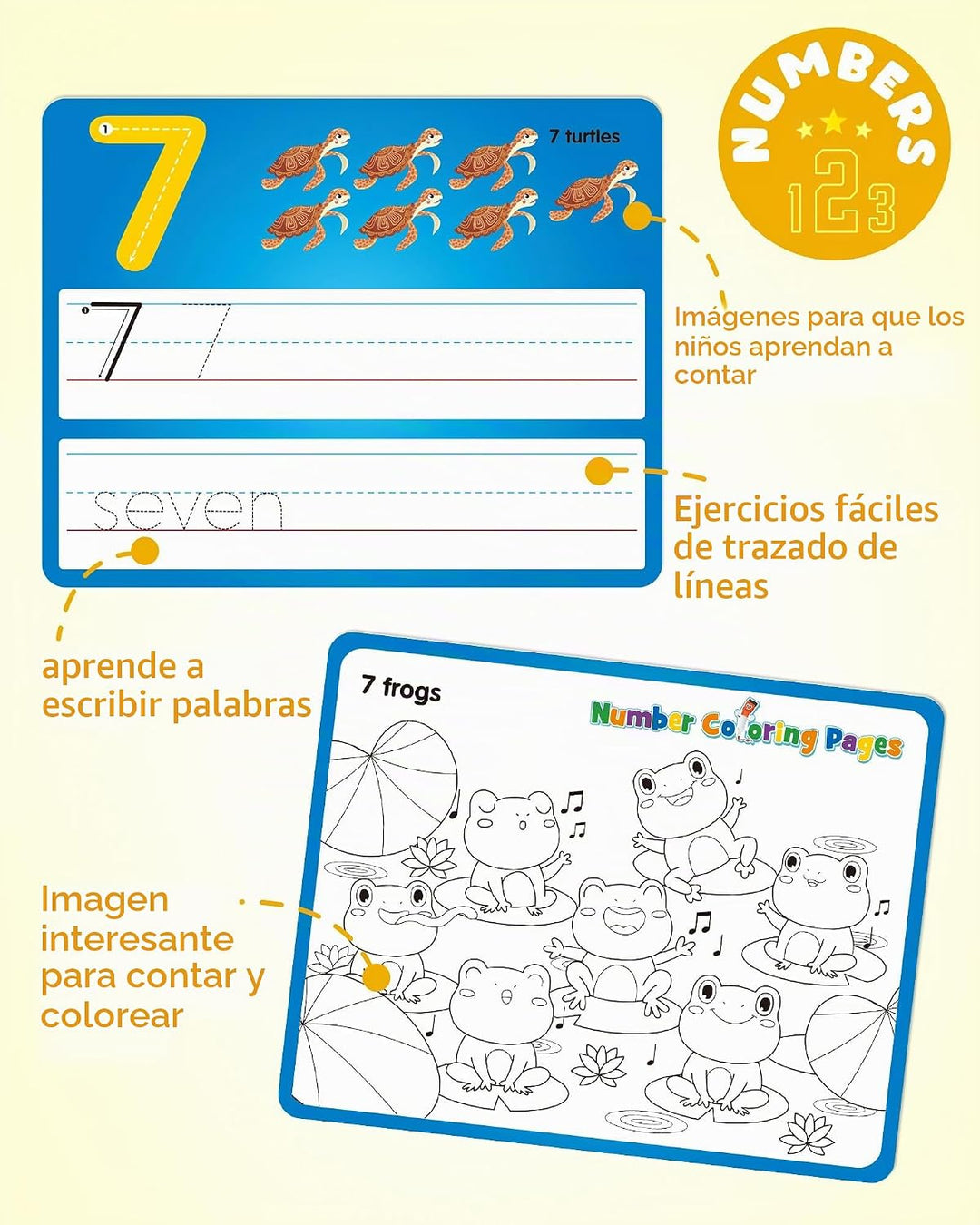 Coogam Tarjetas de práctica de escritura y dibujo, 36 piezas, Alfab...