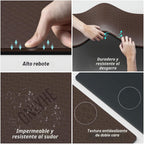 Esterilla de Yoga Gruesa (8mm) Esterilla de Ejercicio Antideslizante Antidesgarro, Esterilla Pilates para Hombres y Mujeres, Esterillas para Entrenamiento en Casa, Ejercicios Descalzos y en Suelo, con Correa de Transporte (71" x 24")