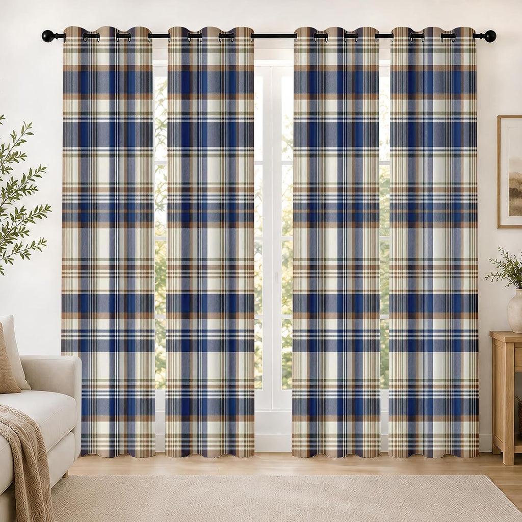 4 paneles de cortinas opacas, cortinas de oscurecimiento de