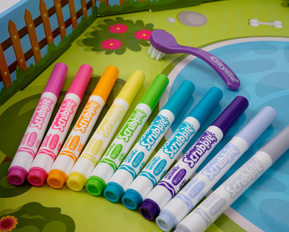 Crayola Scribble Scrubbie Pets - Colección de amistad, 18 mascotas y 10