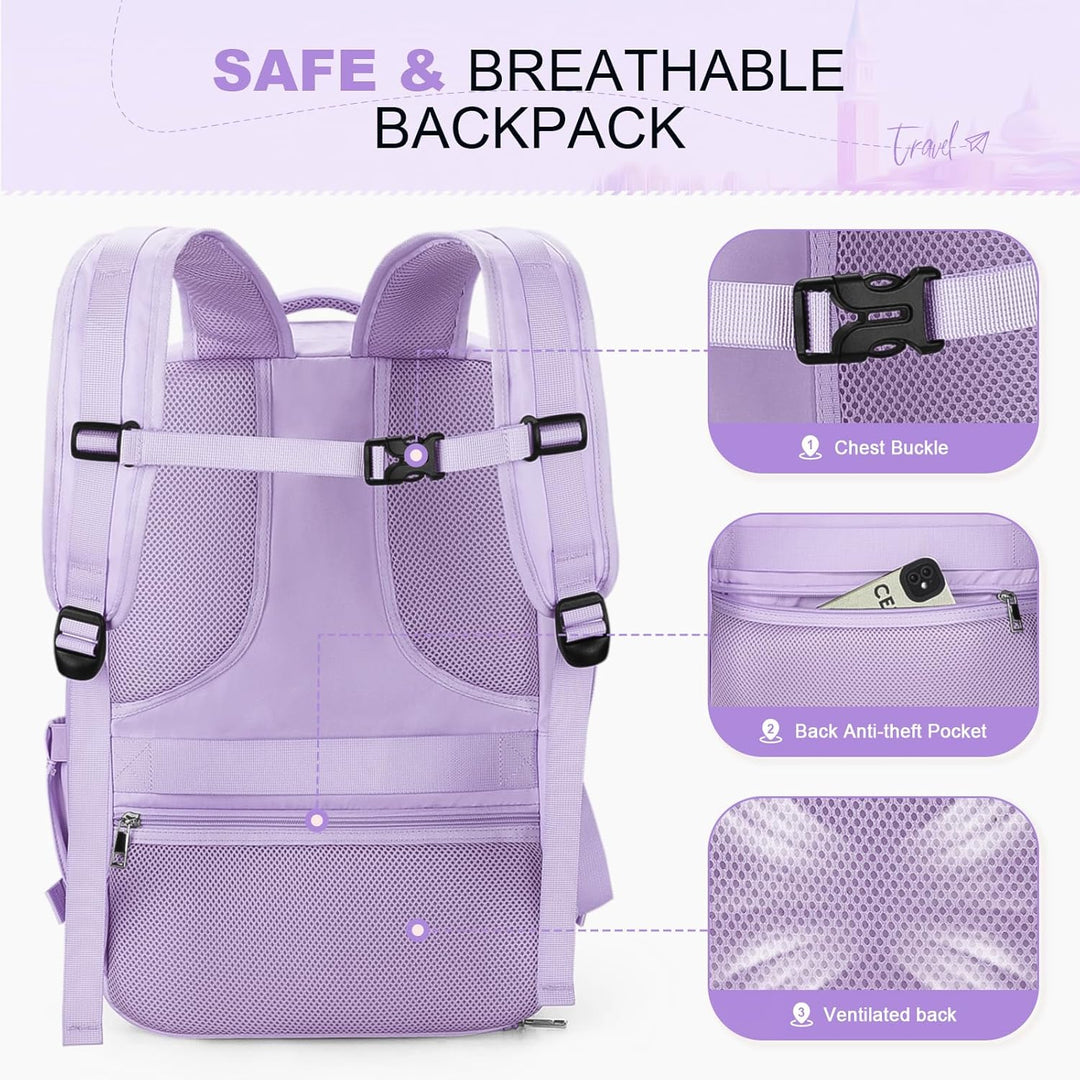 Maelstrom Mochila de viaje para mujeres y hombres, mochila para lap...