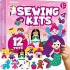 Kits de costura para niños de 5 a 8 a 12 años, kit de costura para