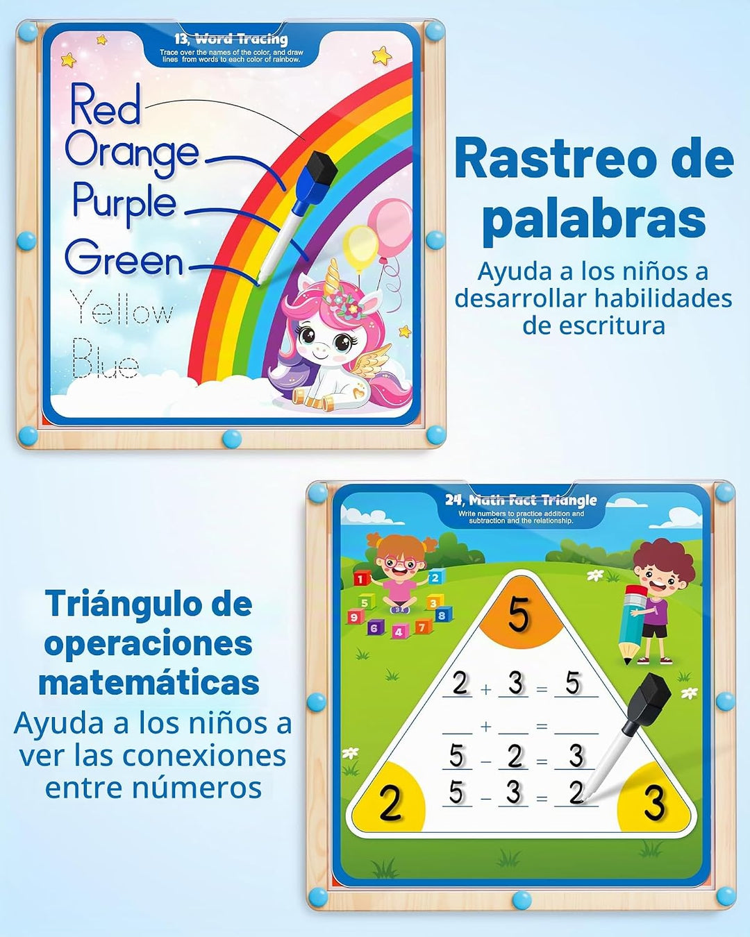 Coogam - Tabla de cien escritura a mano, manipulador de matemáticas...