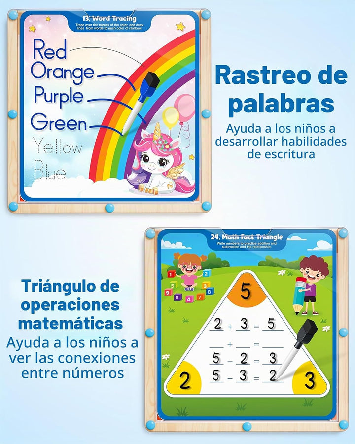 Coogam - Tabla de cien escritura a mano, manipulador de matemáticas...