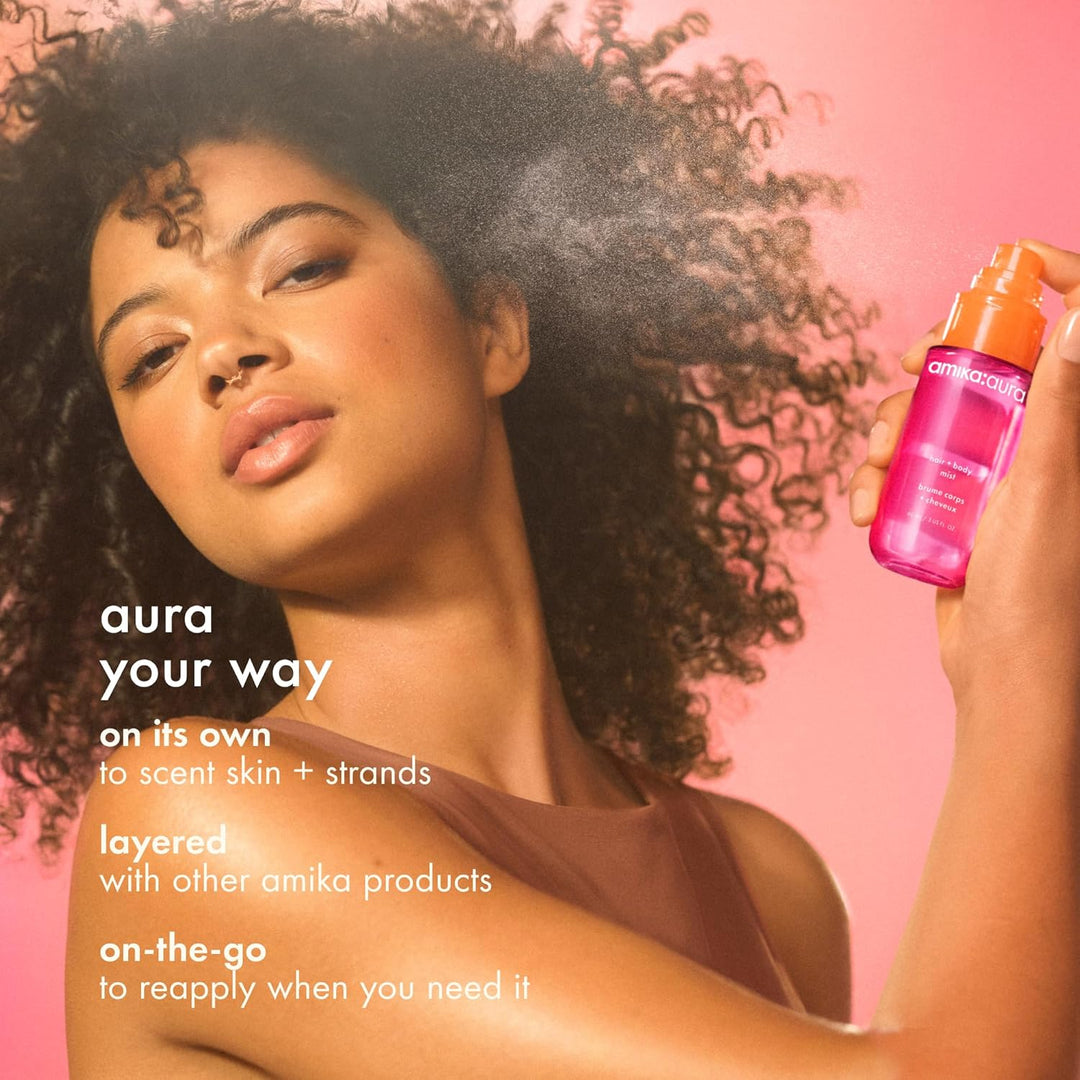 amika: aura rocío para cabello y cuerpo | pomelo rosa, albaricoque...