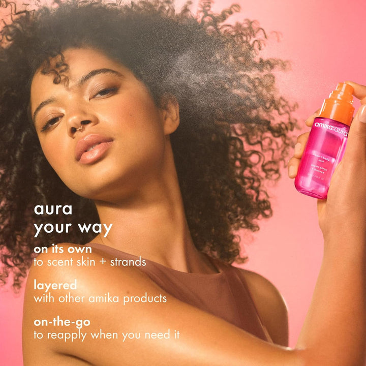 amika: aura rocío para cabello y cuerpo | pomelo rosa, albaricoque...