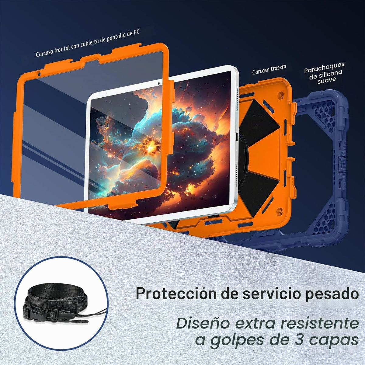 Funda para iPad A16 11ª Generación/iPad 10ª Generación Funda 11/10.9