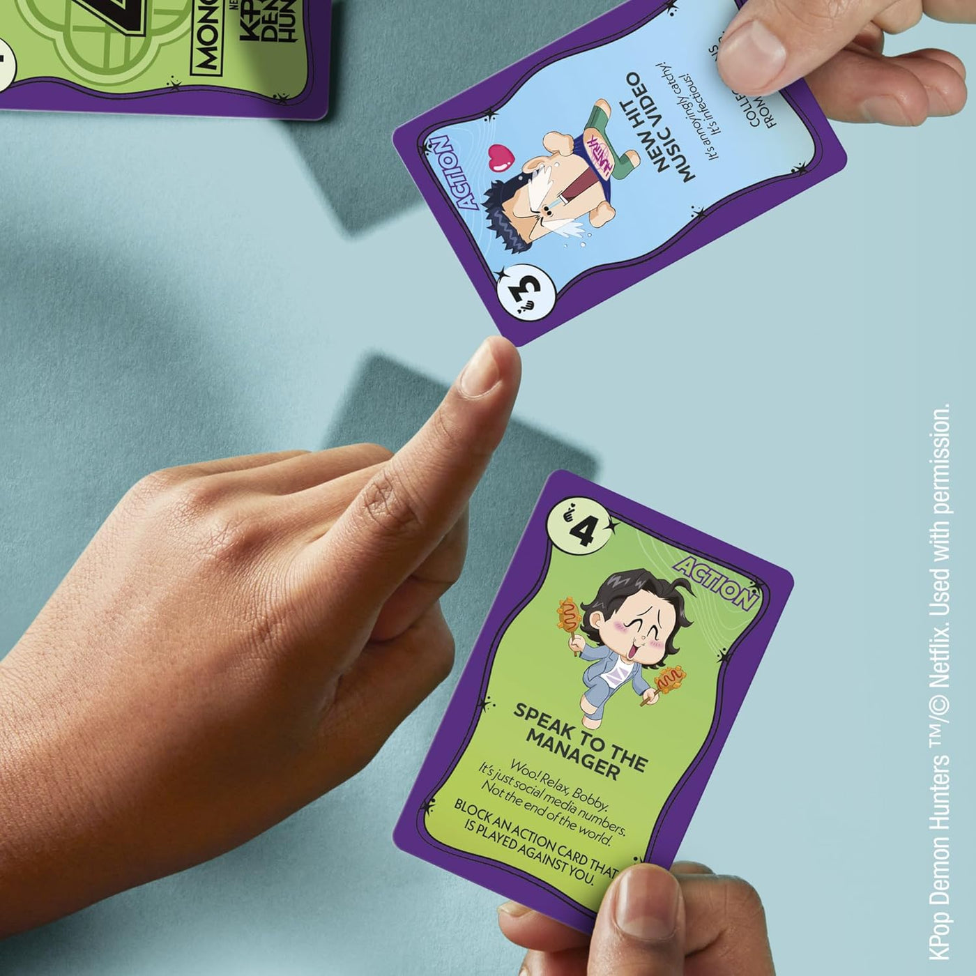 Monopoly Oferta Juego de cartas Kpop Demon Hunters Juegos