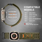 Bandletic Correa táctica ancha de nailon compatible con Apple Watch