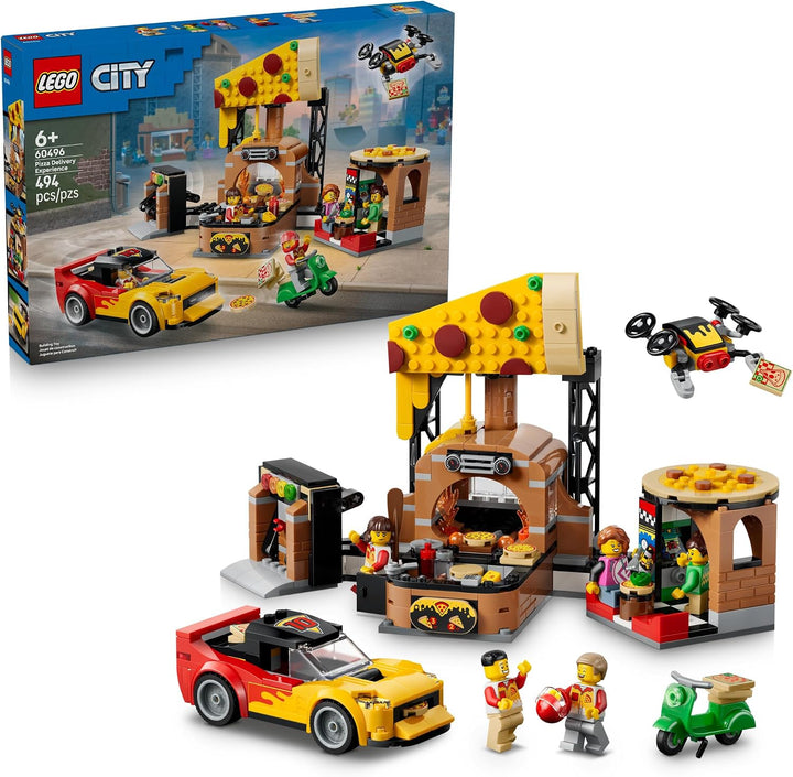 LEGO City Experiencia de entrega de pizza con vehículos 60496 | Jug...
