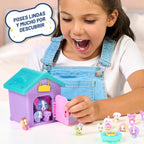 Little Live Pets - Juego de casa para cachorros, 15 mini cachorros coleccionables