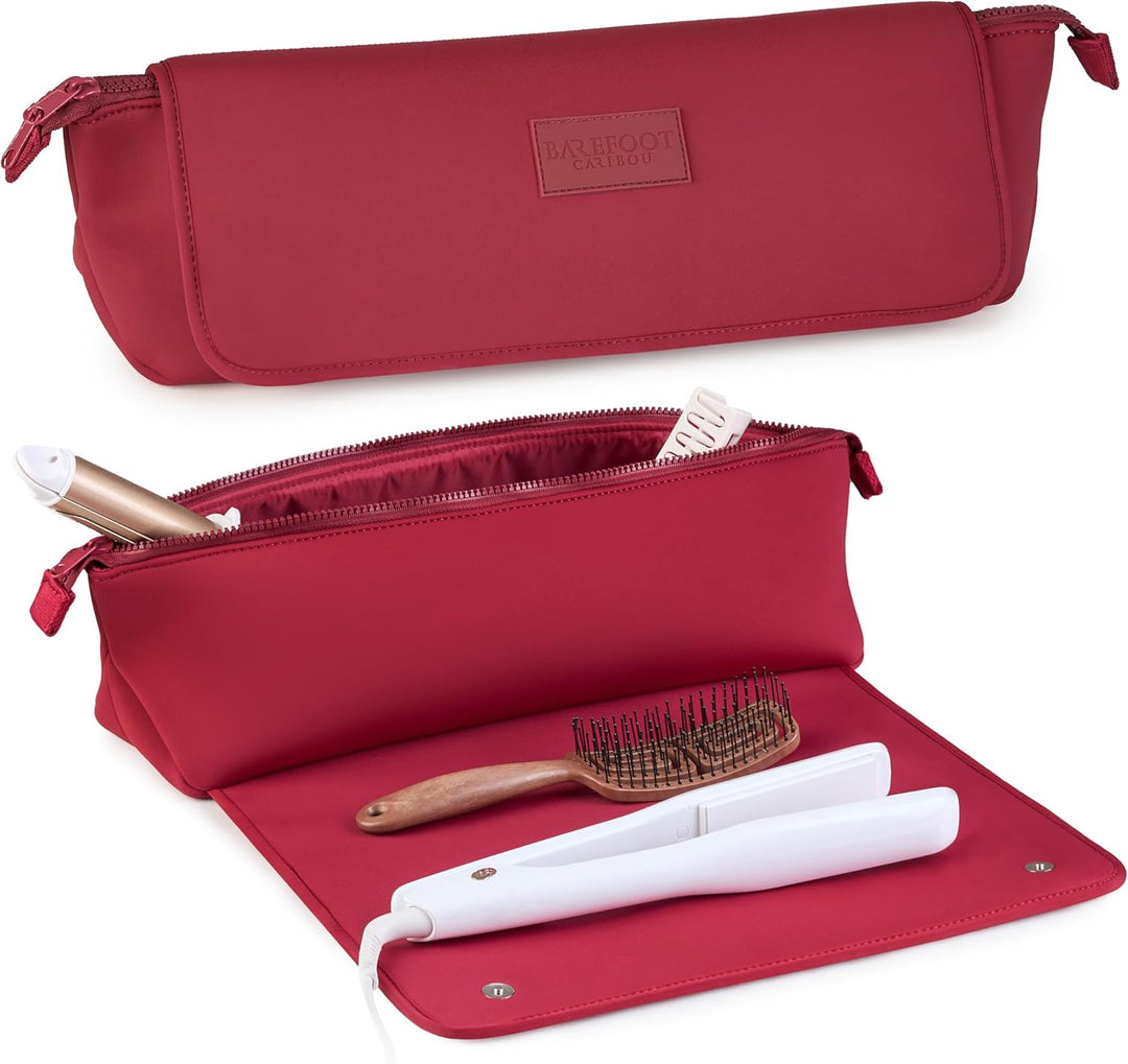BAREFOOT CARIBOU Bolsa de viaje para herramientas para el cabello y...