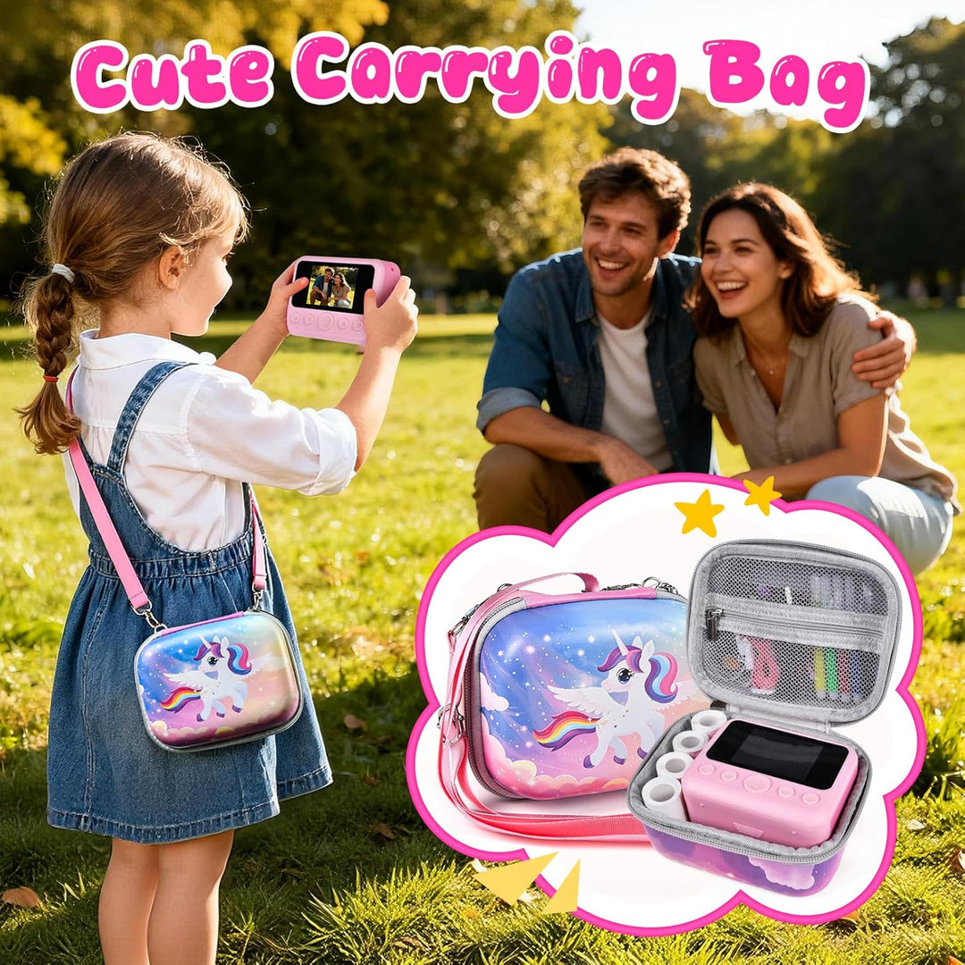 Elecoutek Cámara de impresión instantánea para niños con bolsa de t...