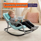 Special Supplies Mecedora sensorial para niños, cómoda mecedora para niños, silla de suelo versátil con tela suave y estabilidad para sala de juegos, dormitorio o guardería (a partir de 3 años) (verde azulado)