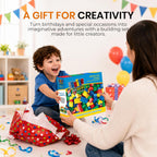 Strictly Briks Bloques grandes de juguete de construcción, compatible con Lego Duplo Set para niños pequeños y niños, juego creativo y aprendizaje, 108 juegos/colores básicos
