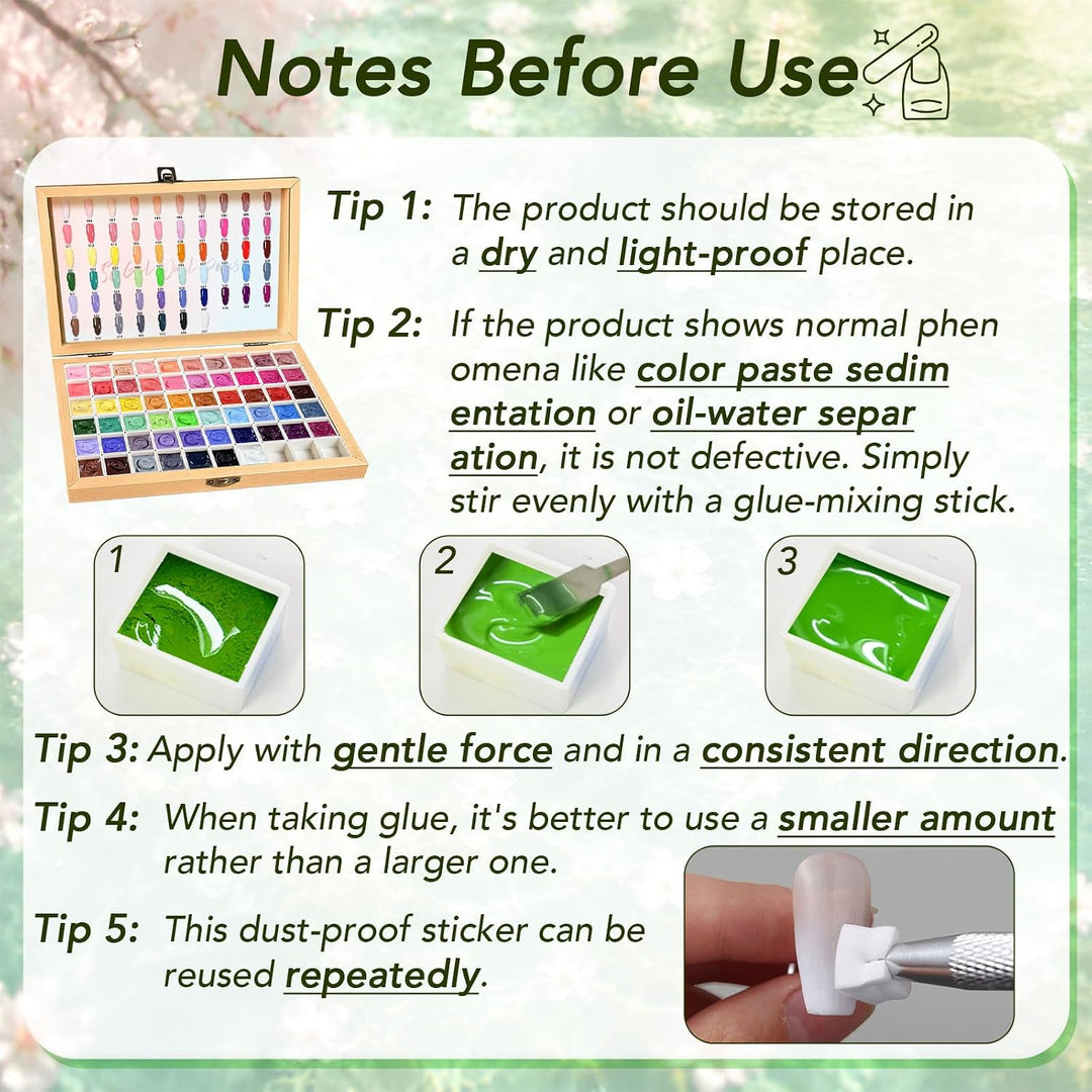 GZIXBDA Paleta de esmaltes de gel y herramientas de 57 colores | Pi...