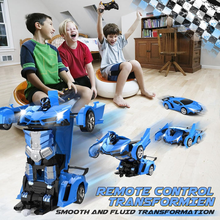 Britik Transform - Coche de juguete a control remoto para niños de...
