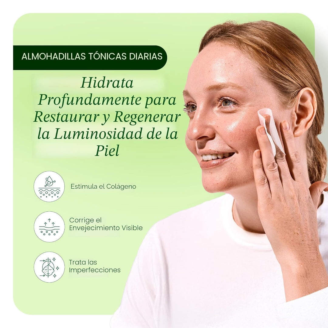 JiYu Almohadillas Pulidor Tonificante - Cuidado de la Piel Coreano...