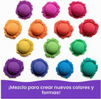 Kinetic Sand Castle Containers 10-Pack Moldable Sensory Toys, Ages 3+