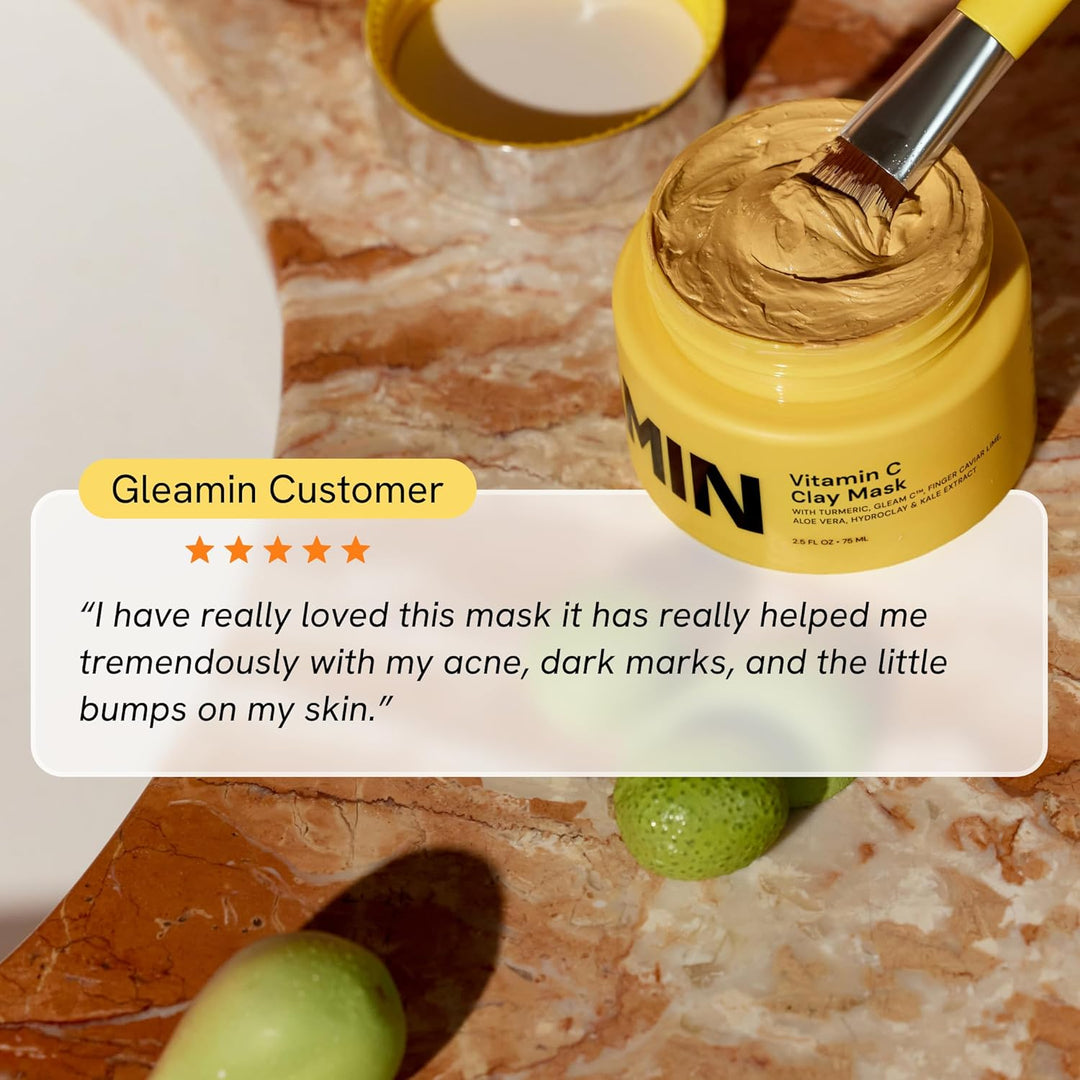 Gleamin Máscara de arcilla de vitamina C para manchas oscuras, masc...