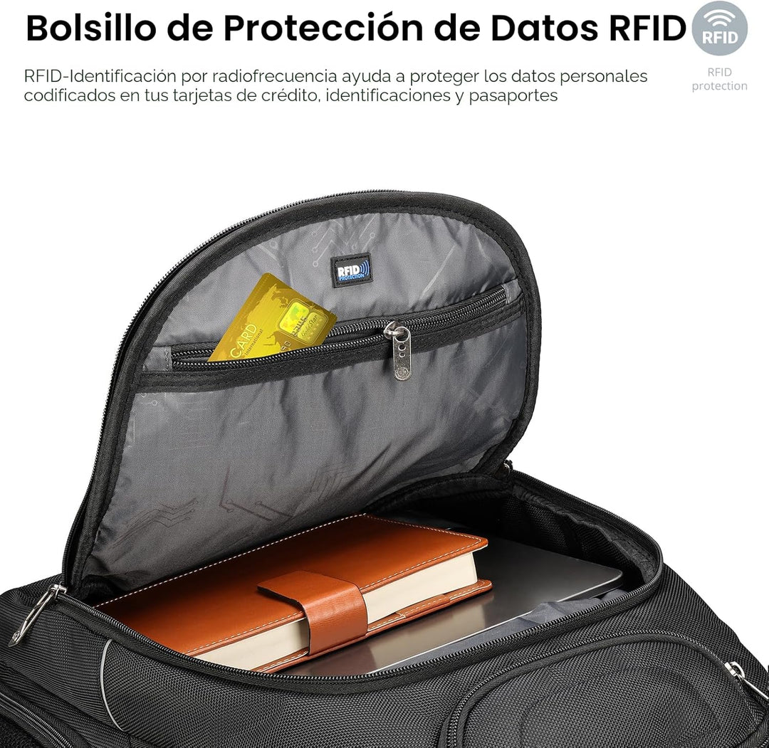 Swissdigital Design TSA - Mochila para laptop de negocios para homb...