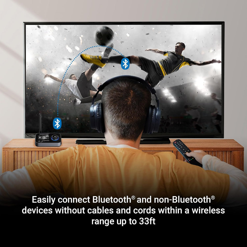Transmisor y receptor Bluetooth Monster, adaptador de audio 2 en 1, 0.1 in