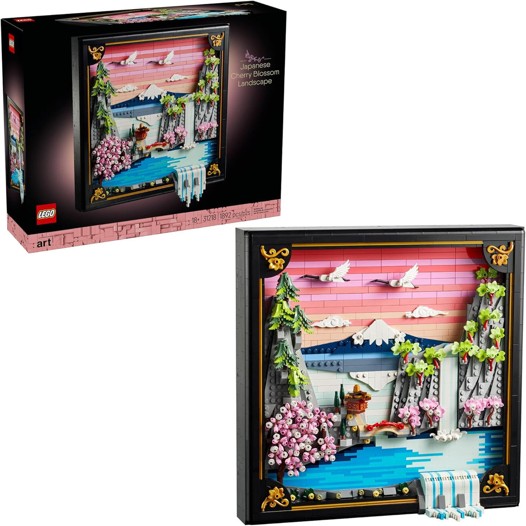 LEGO Art 31218 - Juego de construcción de paisaje de cerezo japonés...