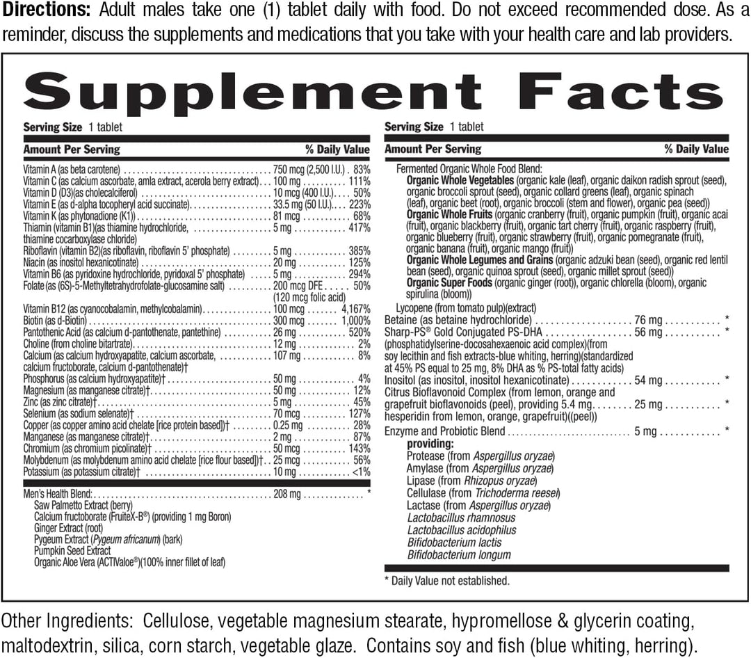 Country Life CORE Daily-1 Multivitamínico para hombres mayores de 5...