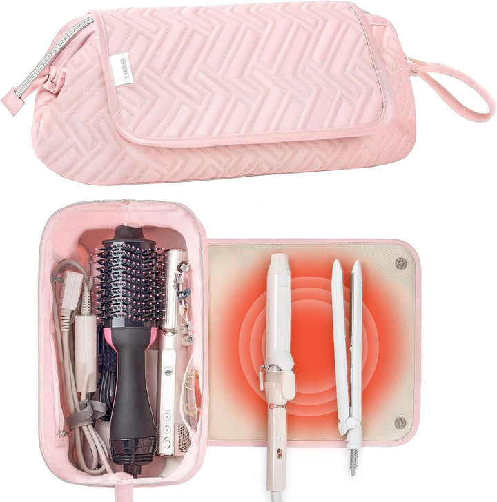 Leudes - Bolsa de viaje para herramientas de cabello con alfombrill...
