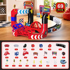 Juego de tren eléctrico para niños, 69 piezas de juguetes de tren de