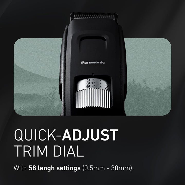 Panasonic Recortador de Barba Larga para Hombres, 58 Ajustes de Lon...