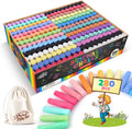 280 tizas para acera en 24 colores: tizas lavables Jumbo para niños