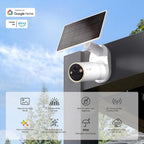 Tapo MagCam 4K Solar, cámara inalámbrica para exteriores con batería 4K Ultra HD, Blanco, SolarCam