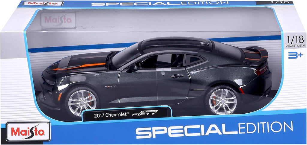 Maisto 1:18 SE 2017 Chevrolet Camaro del 50.º aniversario (Gris metálico)