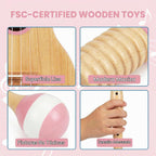 7 en 1 Kids Wooden Musical Instruments, Montessori Toddler Toys