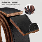 BULLIANT Cinturón de trinquete de grano completo para hombre, 2 unidades