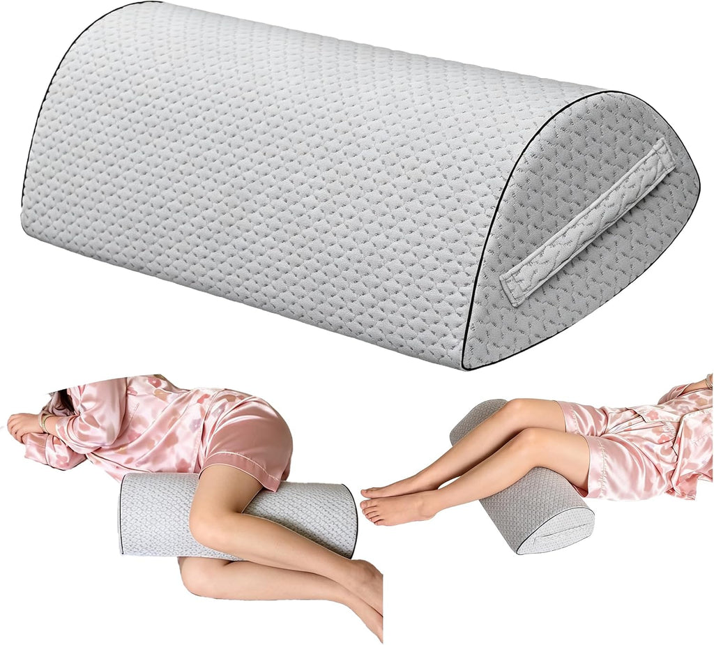 Almohada de rodilla de espuma viscoelástica para dormir de espalda