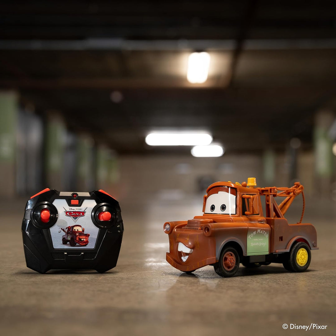 Jada Disney Pixar Cars Turbo Racer Tow Mater - Vehículo RC a escala...