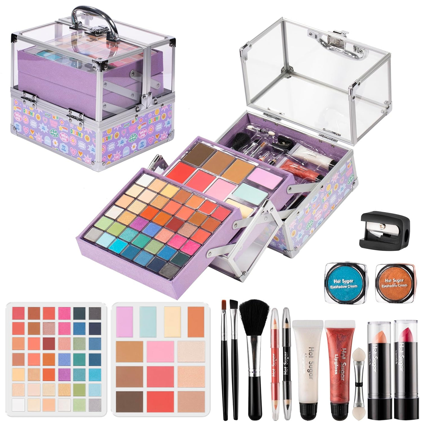 Hot Sugar Kit de maquillaje para niñas de 10 a 12 años, juegos de m...