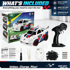 Coche de deriva RC con efecto chispa, coche de acrobacias con