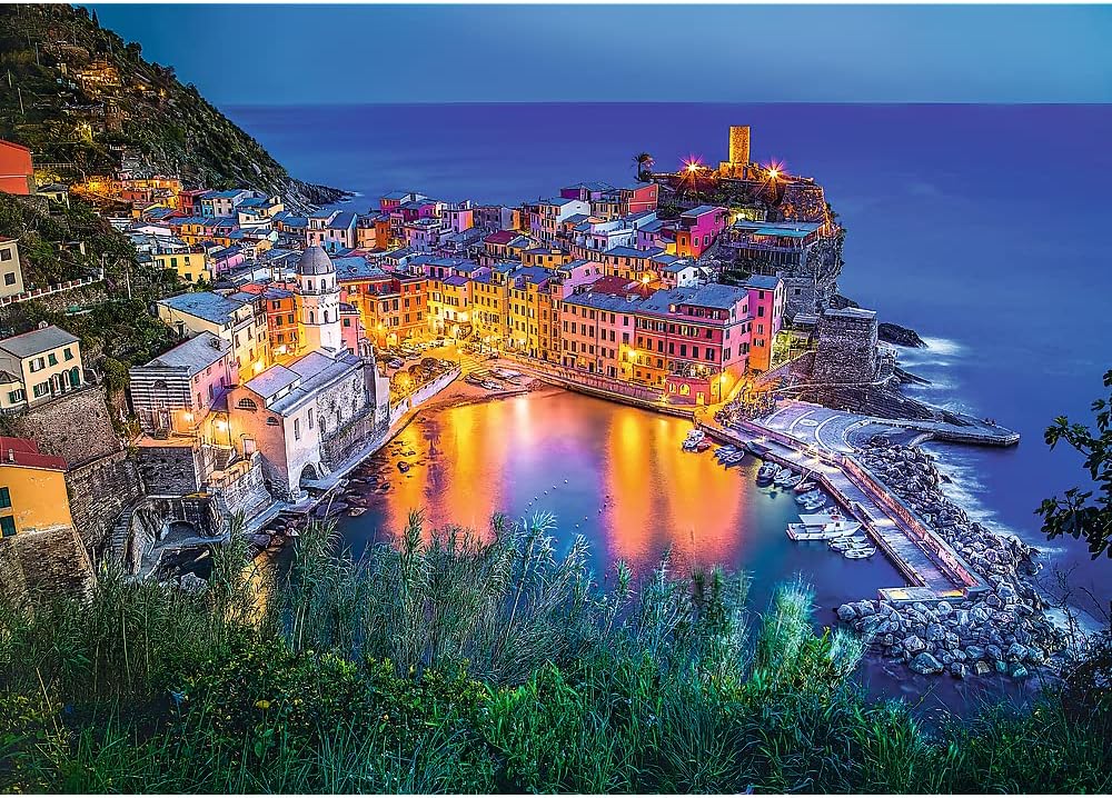 Trefl Vernazza al atardecer - Rompecabezas de 2000 piezas 37.8" x 26.9"