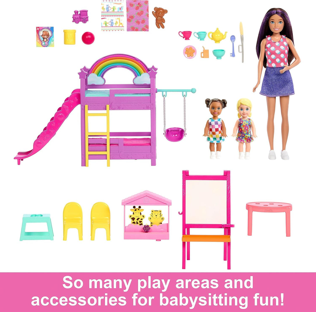 Barbie Skipper Babysitters, Inc. Juego de Guardería Ultimate con 3...