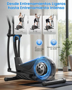 Niceday Máquina elíptica de ejercicios, máquina elíptica para el hogar, entrenador elíptico magnético con zancada de 15.5 a 19 pulgadas, 16 niveles de resistencia, capacidad de carga de 400 libras