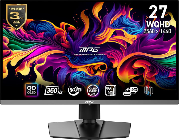 MSI MPG 271QRX QD-OLED, Monitor de juegos OLED de 27 pulgadas, 2560...