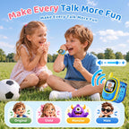 Walkie Talkies de video para niños, paquete de 2 walkie talkies para niños