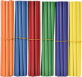 60 palos de ritmo para niños a granel, 12 pulgadas de madera Lummi Sticks música aula instrumentos de percusión, 6 colores