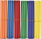 60 palos de ritmo para niños a granel, 12 pulgadas de madera Lummi Sticks música aula instrumentos de percusión, 6 colores