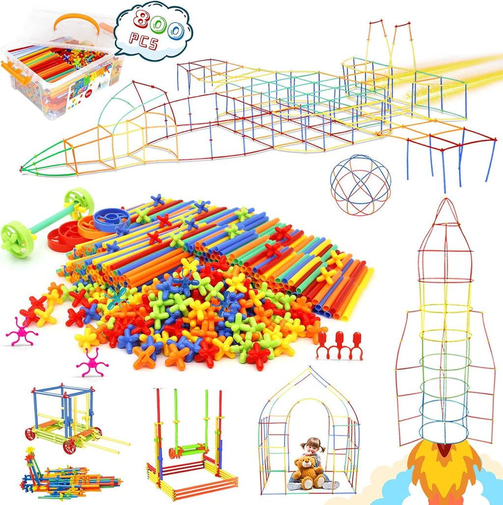 Ggiibro Constructor de Pajitas Juguetes de Construcción STEM