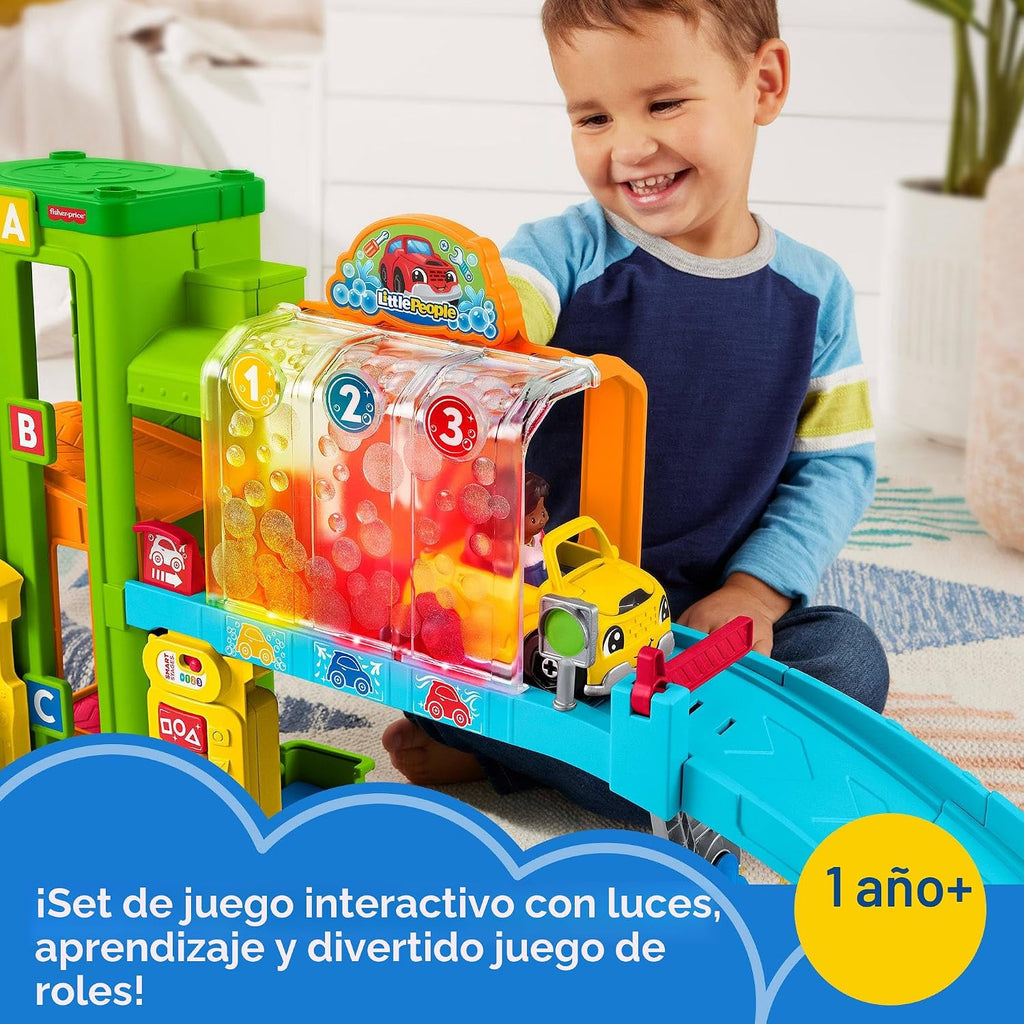 Fisher-Price Little People Garage de Aprendizaje con Luces, Edades 1+