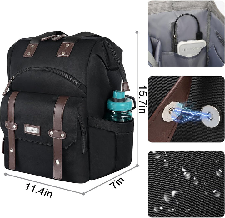 FALANKO Mochila para portátil para mujer, mochila de trabajo para d...